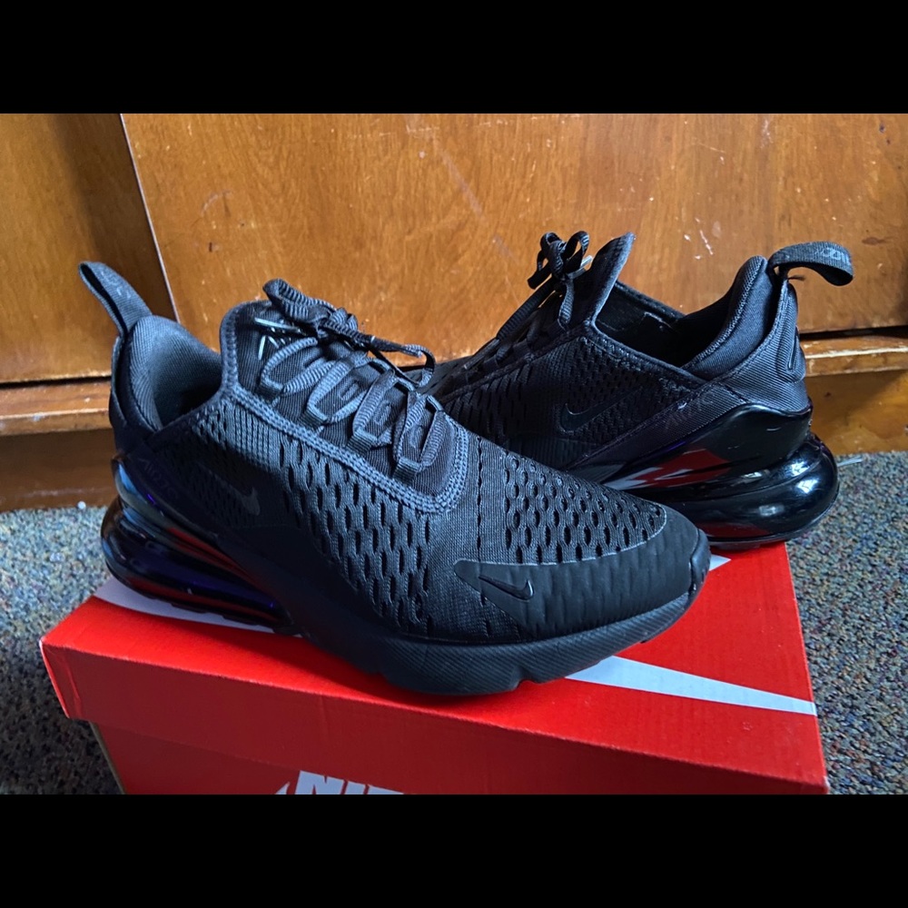 Nike Women’s Triple Black Air Max 270s